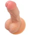 Реалистичный фаллоимитатор на присоске с мошонкой RealStick Nude Rolo телесный фото 6