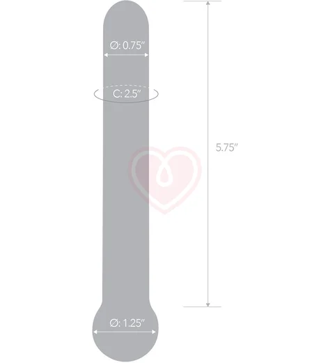 Стеклянный фаллоимитатор прямой прозрачный фото 5