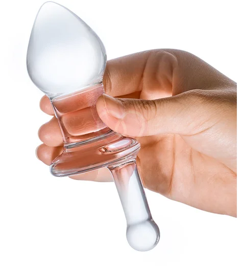 Стеклянная прозрачная пробка с ручкой фото 3