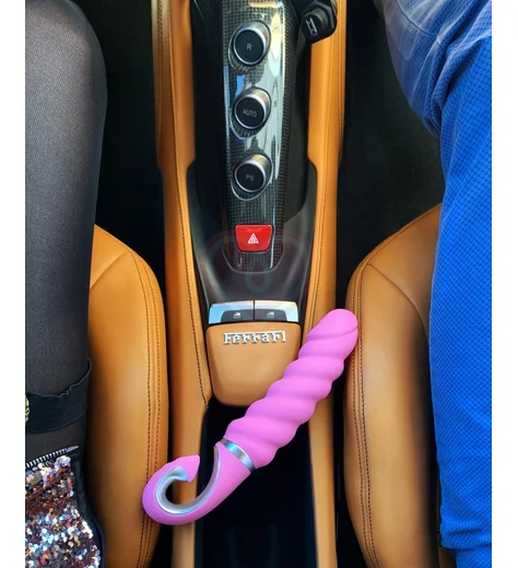 Рельефный витой вибратор Gvibe Gjack 2 розовый фото 2