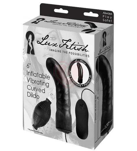 Надувной вибратор Lux Fetish Curved Dildo фото 2