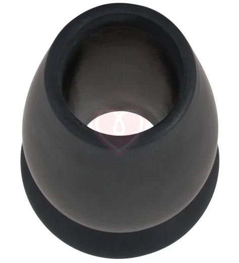Анальная пробка с отверстием Lust Tunnel Plug S чёрная фото 2