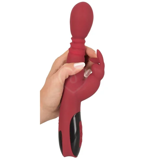 Вибратор с подогревом Rabbit Massager for her красный фото 3