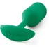 Утяжелённая анальная пробка для ношения b-Vibe Snug Plug 2 малая зеленая фото 4