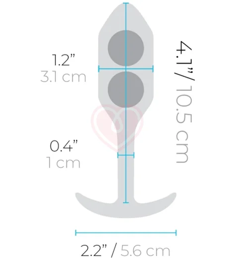 Утяжелённая анальная пробка для ношения b-Vibe Snug Plug 2 малая зеленая фото 7