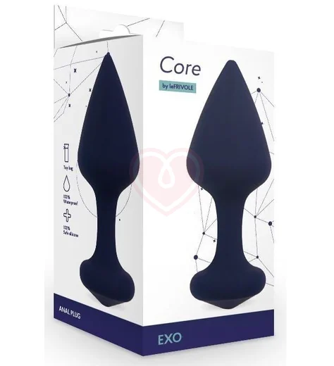 Маленькая анальная пробка с острым носиком Exo Le Frivole тихоокеанского синего цвета фото 2