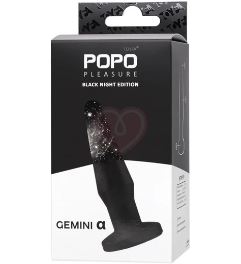 Анальная пробка Toyfa Popo Pleasure Gemini α чёрная фото 5