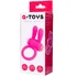 Виброкольцо с клиторальным стимулятором ToyFa A-Toys розовое фото 4