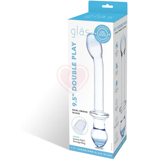 Двусторонний стеклянный фаллоимитатор Glas Double Play фото 6