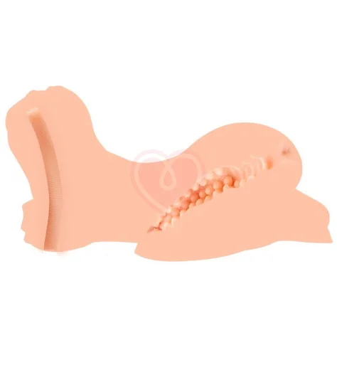 Мастурбатор мини-куколка с 3 отверстиями Kokos Sarah с вибрацией фото 3