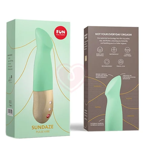 Вибратор-пульсатор для зоны G Fun Factory Sundaze нежно-зелёный фото 3