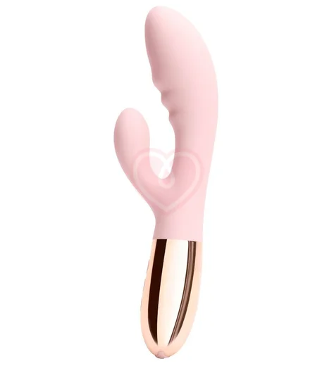Вибратор с клиторальным кончиком Le Wand Blend розовое золото фото 6