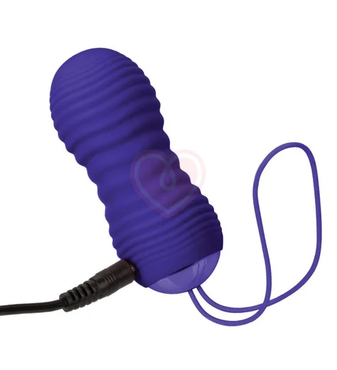 Виброяйцо ThrustMe с пульсацией и пультом управления фиолетовое фото 6