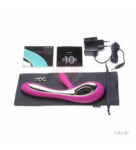 Вибратор с клиторальным стимулятором LELO Soraya лиловый фото 3