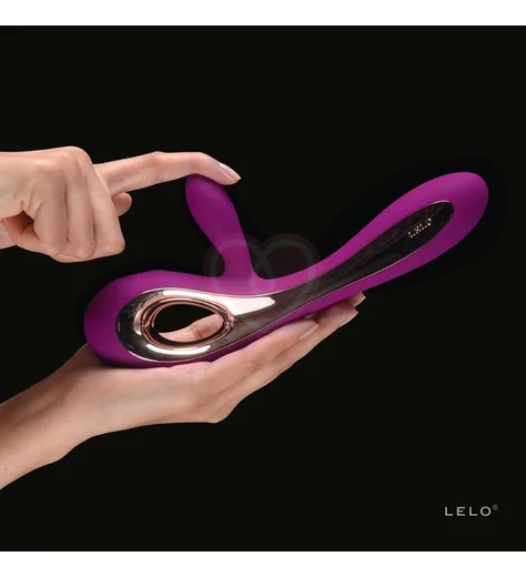 Вибратор с клиторальным стимулятором LELO Soraya лиловый фото 5