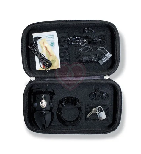 Пояс верности Mystim Pubic Enemy No 1 для электростимуляции члена чёрный фото 4