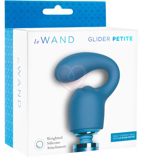 Насадка с утяжелённым кончиком для массажёра Le Wand Petite Glider синяя фото 5