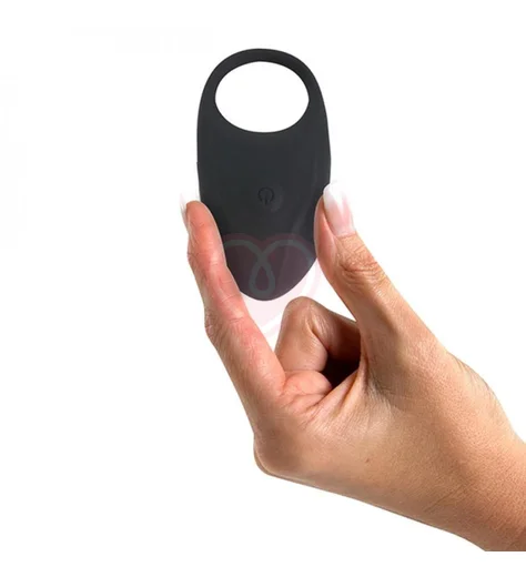 Эрекционное кольцо с вибрацией Thor Cockring Black черное фото 4