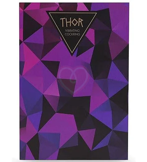 Эрекционное кольцо с вибрацией Thor Cockring Black черное фото 5