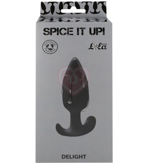 Анальная пробка со смещенным центром тяжести Spice It Up Delight чёрная фото 3