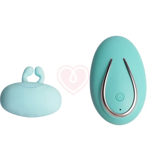 Клиторальный вибратор с пультом Youvic бирюзовый фото 3