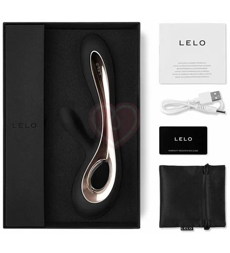 Вибратор с клиторальным стимулятором Lelo Soraya 2 чёрный фото 3