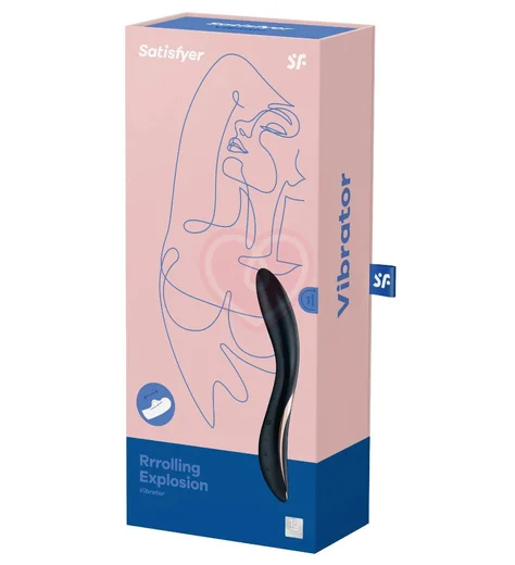 Вибратор Satisfyer Rrrolling Explosion с движущимся шариком чёрный фото 5