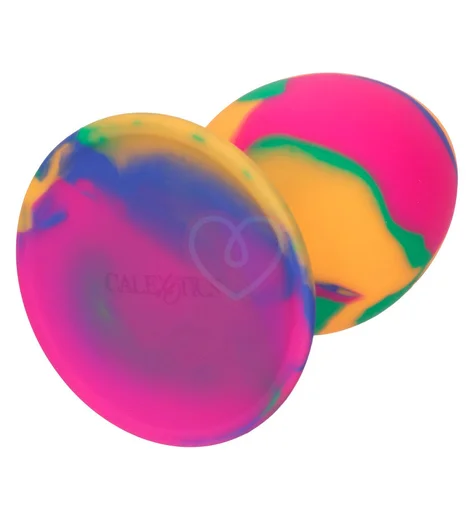 Цветная анальная пробка на присоске Cheeky большая фото 3