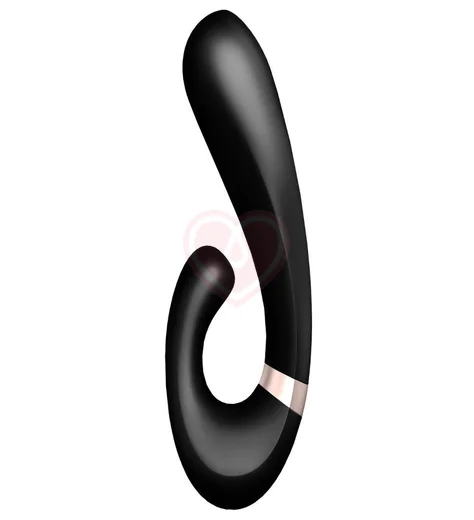 Вибратор Satisfyer Heat Wave с клиторальным стимулятором и нагревом чёрный фото 2