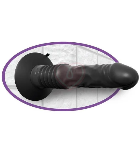 Анальный вибратор с эффектом фрикций Vibrating Ass Fucker черный фото 3