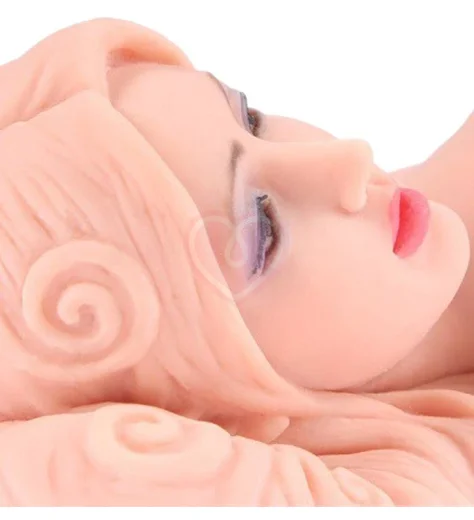 Мастурбатор куколка с тремя отверстиями Kokos Valentina с двойным слоем фото 5