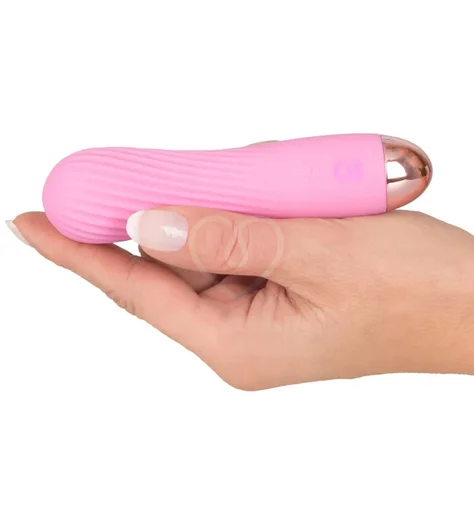 Мини-вибратор с нежным рельефом Cuties розовый фото 4