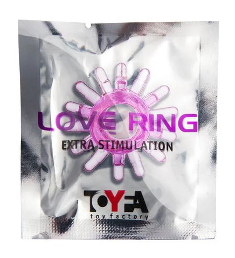 Кольцо эрекционное Toyfa Love Ring с усиками розовое фото 2