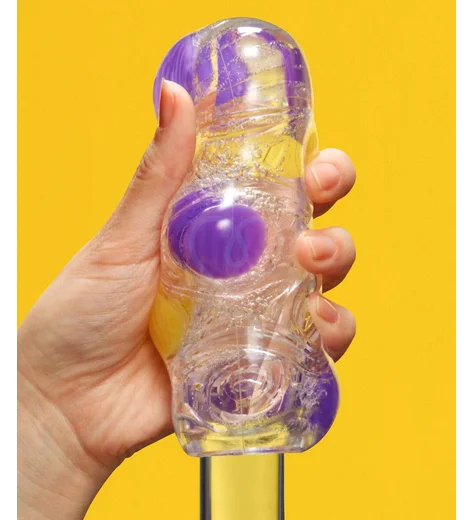 Мастурбатор Tenga Bobble Magic Marbles жёлто-фиолетовый фото 3