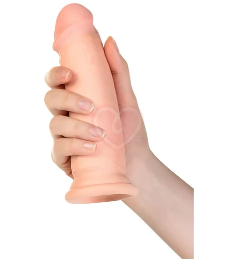 Реалистичный вибратор на присоске с пультом RealStick Elite Vibro телесный фото 8