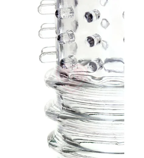 Прозрачная насадка на пенис для дополнительной стимуляции ToyFa A-Toys фото 3