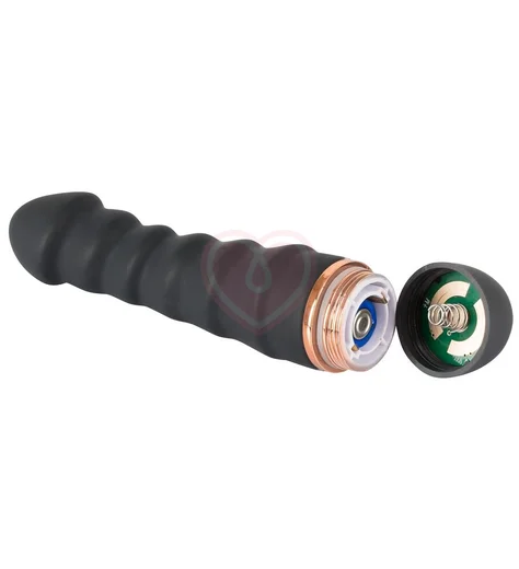 Гибкий рельефный вибратор Bendy Ripple чёрный фото 5