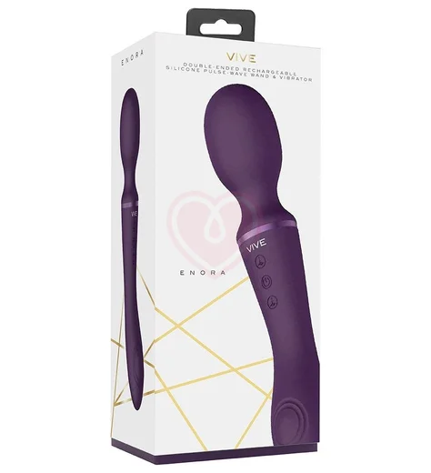 Двухсторонний мини-вибромассажёр Enora фиолетовый фото 4