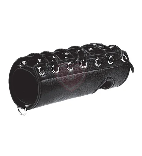 Сбруя для члена на шнуровке Cock Sheath 12,5 см фото 3