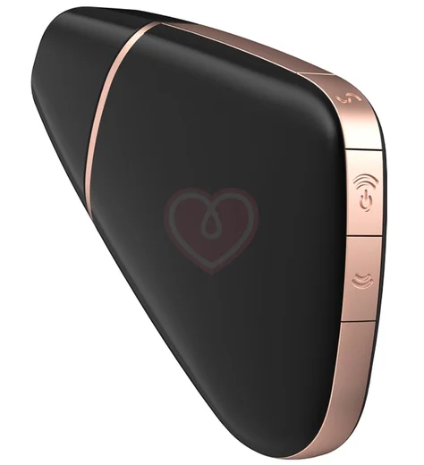Вакуумный стимулятор с приложением Satisfyer Love Triangle чёрный фото 6