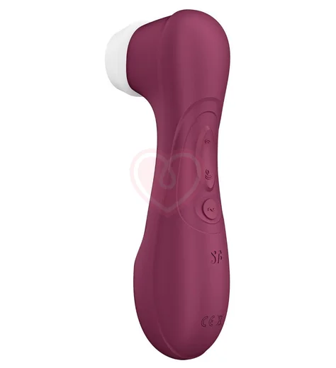 Вакуумный стимулятор с вибрацией и приложением Satisfyer Pro 2 Generation 3 бордовый фото 3