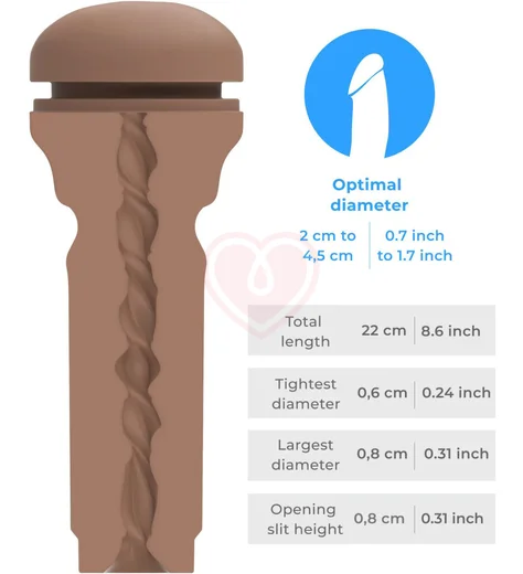 Мастурбатор попка Kiiroo Feel Stroker Extra Tight Butt коричневая фото 4