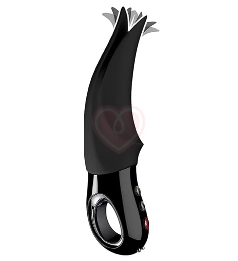 Вибратор с кончиками для стимуляции клитора Fun Factory Volta Black Line чёрная фото 3
