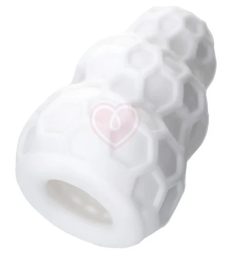 Рельефный мини-мастурбатор A-Toys Flaff 8 см белый фото 7