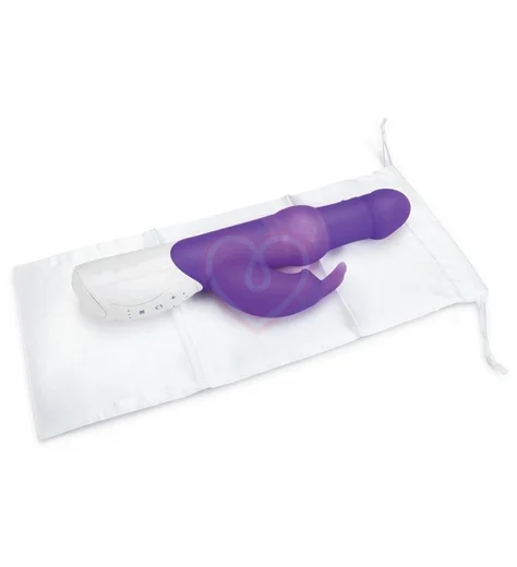 Вибратор хай-тек с шариками Pearls Rabbit фиолетовый фото 3