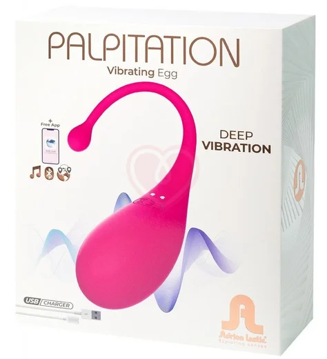 Виброяйцо с управлением от приложения Adrien Lastic Palpitation розовое фото 4