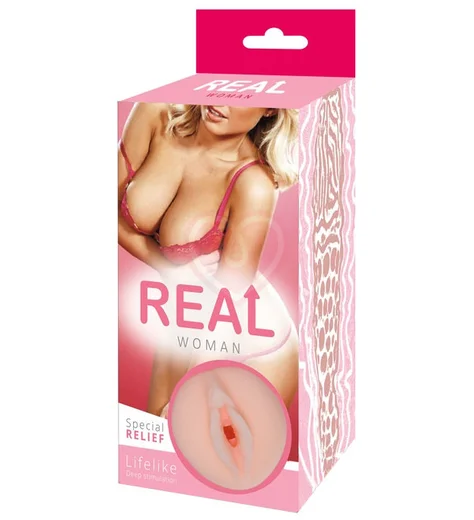 Реалистичный мастурбатор Real Woman Блондинка фото 5