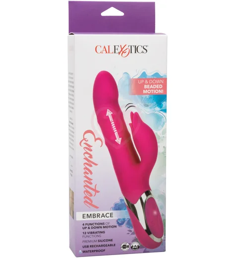 Вибратор-кролик Enchanted Embrace розовый с пульсацией розовый фото 5