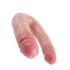 Двухсторонний фаллоимитатор King Cock U-Shaped Double большой телесный фото 2