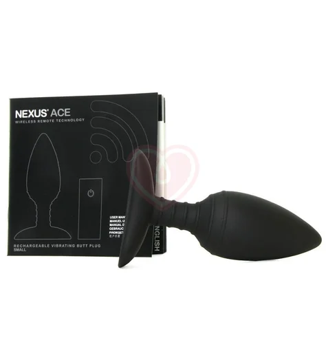 Анальная пробка с дистанционным пультом Nexus Ace Butt Plug S чёрная фото 2